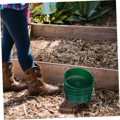 MERRYHAPY 4 Stück Teiliges Gartensieb aus Leichtem PP Material Handliches Bodensieb mit Feinem Maschennetz zur Trennung von Erde Kies und Kompost für Gartenarbeit Topfpflanzen und MERRYHAPY 4 Stück Teiliges Gartensieb aus Leichtem PP Material Handliches Bodensieb mit Feinem Maschennetz zur Trennung von Erde Kies und Kompost für Gartenarbeit Topfpflanzen und von MERRYHAPY