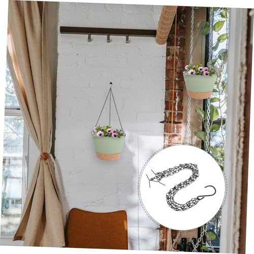 MERRYHAPY 4 Stück Teiliges Robuste Schwarze Eisenhängeketten mit Haken für Blumenampeln und Pflanzgefäße Stabile Befestigung für Drinnen und Draußen Platzsparend und Dekorativ MERRYHAPY 4 Stück Teiliges Robuste Schwarze Eisenhängeketten mit Haken für Blumenampeln und Pflanzgefäße Stabile Befestigung für Drinnen und Draußen Platzsparend und Dekorativ von MERRYHAPY