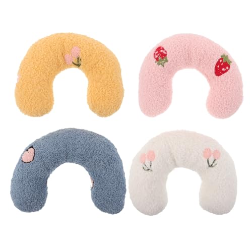 MERRYHAPY 4 Stück U Förmige Katzenkopfkissen aus Strapazierfähigem mit Weicher Baumwollfüllung Plüschig und Bequem zur Halswirbelstütze Pflegeleicht Entspannte MERRYHAPY 4 Stück U Förmige Katzenkopfkissen aus Strapazierfähigem mit Weicher Baumwollfüllung Plüschig und Bequem zur Halswirbelstütze Pflegeleicht Entspannte von MERRYHAPY