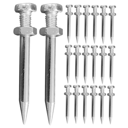 MERRYHAPY 40 Stück Teiliges Metall Aerator Schuhspikes Bodenbelüfter Nägel Bodenlockerung für Wiese Garten Beete Vielseitig Einsetzbar Langlebig und Leicht Tragbar von MERRYHAPY