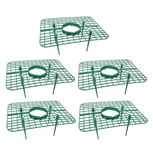 MERRYHAPY 5 Stück Erdbeerstützen Quadratische Pflanzenstützen für Erdbeeren und Gemüse Flexibel Leicht zu Lagern Optimiert die Luftzirkulation für Garten und Töpfe von MERRYHAPY