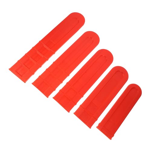 MERRYHAPY 5 Stück Teiliges Kettensägen schwertschutz Langlebige Kunststoff abdeckung Leichter Kettenschutz für Führungsschienen Einfach zu Montieren für Transport und Lagerung von MERRYHAPY