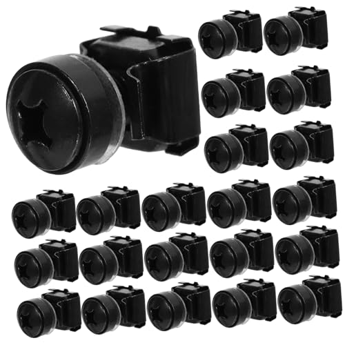 MERRYHAPY 50 Stück Käfigmuttern Für Die Rackmontage Robuste Schrauben Aus Schwarzem Kohlenstoffstahl Einfache Installation Für Server-Racks von MERRYHAPY