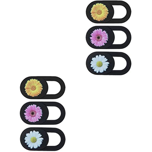 MERRYHAPY 2 Sets Laptop-Kamera-Abdeckung Schiebe-abs-sichtschutz Objektivschutz Web-Kamera-Abdeckung Einfache Entfernung Einzigartiges Blumenmuster-Design 3 Stück * 2 von MERRYHAPY
