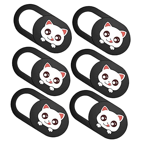 MERRYHAPY 6stücke Teiliges Cartoon Katzen Webcam Cover Dünne Privatsphäre Abdeckung Für Laptop Und Tablet Einfach Zu Bedienen Kleber Schützt Vor Überwachung Und Spionage von MERRYHAPY