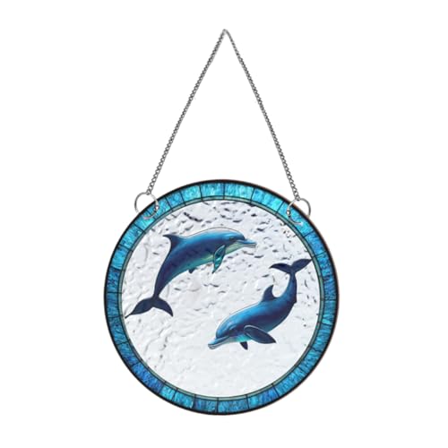 MERRYHAPY Acryl Fenster Deko Delfin Hängend Wanddeko Künstlerisch Wetterbeständig Für Fenster Gartendeko Wohnzimmer Schlafzimmer MERRYHAPY Acryl Fenster Deko Delfin Hängend Wanddeko Künstlerisch Wetterbeständig Für Fenster Gartendeko Wohnzimmer Schlafzimmer von MERRYHAPY