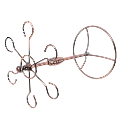 MERRYHAPY Antiker Weinregal aus Metall Freistehender Weinglashalter mit Hängendem Becherdesign Platzsparend und Vielseitig für Zuhause Bar und Restaurant Langlebiges Dekoratives MERRYHAPY Antiker Weinregal aus Metall Freistehender Weinglashalter mit Hängendem Becherdesign Platzsparend und Vielseitig für Zuhause Bar und Restaurant Langlebiges Dekoratives von MERRYHAPY