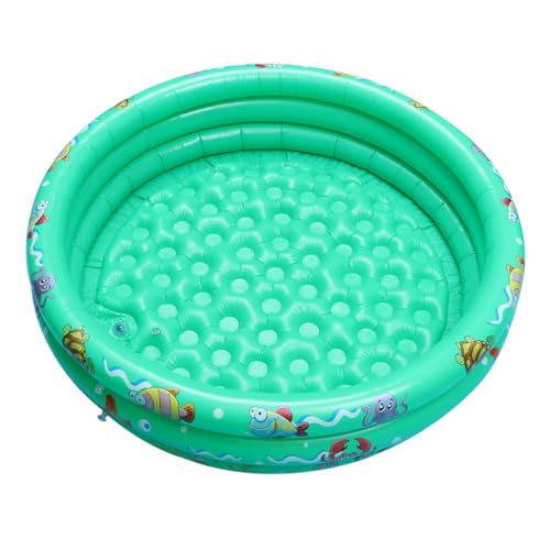 MERRYHAPY Aufblasbarer Kinderpool Wasserbett Grün Selbstaufblasend Kunststoff Sicher Komfortabel Für Junge Mädchen Monate Sommer Badespaß Outdoor Indoor von MERRYHAPY