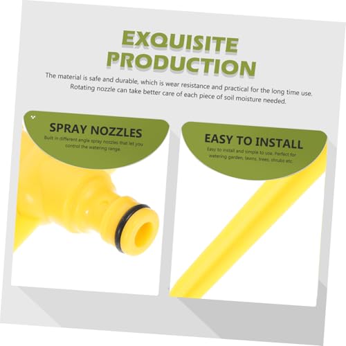 MERRYHAPY Automatischer Garten Sprinkler mit Einstellbarem Rotierendem Sprühkopf Kunststoff für Rasenbewässerung Gewächshauskühlung Garten und Terrasse Automatische Gartenbewässerungssystem von MERRYHAPY