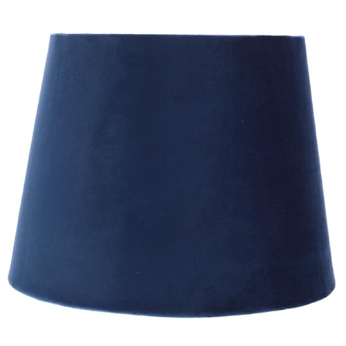MERRYHAPY Blauer Lampenschirm für Schreibtisch und Stehlampen Dekorative Lichtabdeckung aus Textil und Leichter Ersatzschirm für Wohn Schlaf und Arbeitszimmer von MERRYHAPY