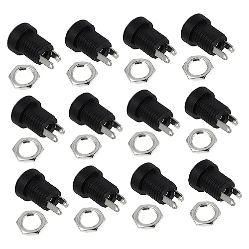 MERRYHAPY Komplettset Mit 24 Gleichstrom-steckdosen Gleichstrom-steckdosenstecker Schwarzer Einbaustecker Hohe Isolierung MERRYHAPY Komplettset Mit 24 Gleichstrom-steckdosen Gleichstrom-steckdosenstecker Schwarzer Einbaustecker Hohe Isolierung von MERRYHAPY