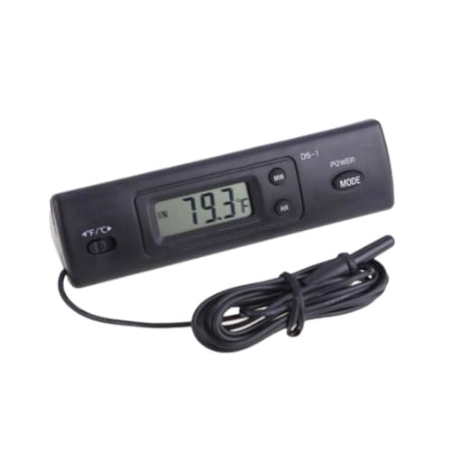 MERRYHAPY Digitales Aquarium Thermometer mit Großem Lcd-display Praktischer Temperaturmesser für Fischbecken und Terrarien Energiesparender Temperaturmonitor Einfache Klebeinstallation von MERRYHAPY