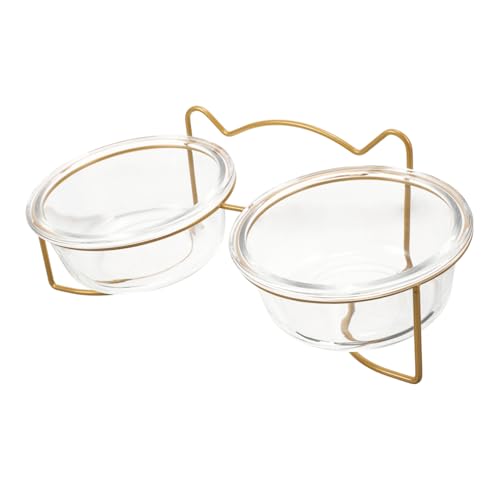 MERRYHAPY Doppelter Katzenfutternapf mit Geneigtem Weißem Metallgestell Höhenverstellbar zum Schutz der Halswirbelsäule rutschfest Leicht zu Reinigen Abnehmbare Schalen für Katzen und MERRYHAPY Doppelter Katzenfutternapf mit Geneigtem Weißem Metallgestell Höhenverstellbar zum Schutz der Halswirbelsäule rutschfest Leicht zu Reinigen Abnehmbare Schalen für Katzen und von MERRYHAPY