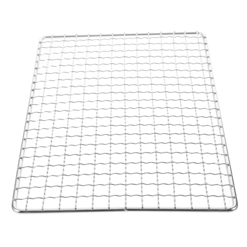MERRYHAPY Eckiges Edelstahl Grillrost Netzmuster Multifunktionales BBQ Zubehör für Outdoor Camping Grillen Fisch und Fleisch Hitzebeständig Wiederverwendbar Leicht zu Reinigen für MERRYHAPY Eckiges Edelstahl Grillrost Netzmuster Multifunktionales BBQ Zubehör für Outdoor Camping Grillen Fisch und Fleisch Hitzebeständig Wiederverwendbar Leicht zu Reinigen für von MERRYHAPY