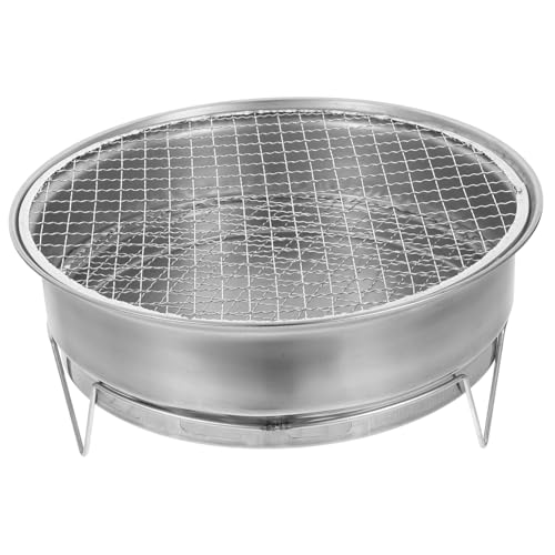 MERRYHAPY Edelstahl Holzkohlegrill Tragbar Bbq Grill mit Guter Luftzirkulation Rostfrei Robust für Outdoor Camping und Heimgebrauch Grillgerät MERRYHAPY Edelstahl Holzkohlegrill Tragbar Bbq Grill mit Guter Luftzirkulation Rostfrei Robust für Outdoor Camping und Heimgebrauch Grillgerät von MERRYHAPY