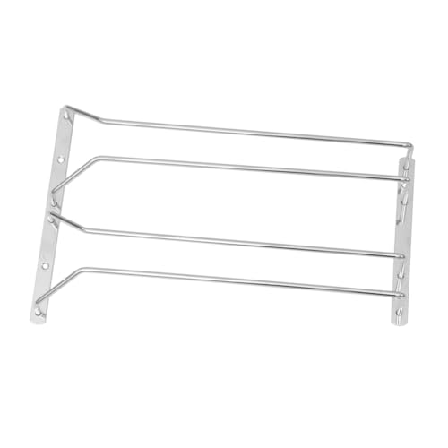 MERRYHAPY Edelstahl Weinglashalter Hängend Weinbecher Aufbewahrung Regal Praktisches Küchenregal für Zuhause Restaurant Bar Organizer MERRYHAPY Edelstahl Weinglashalter Hängend Weinbecher Aufbewahrung Regal Praktisches Küchenregal für Zuhause Restaurant Bar Organizer von MERRYHAPY