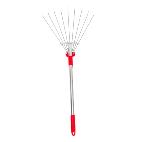 MERRYHAPY Einstellbarer Gartengabel Laubbesen aus Edelstahl Kleiner Faltbarer Gartenrechen für Gartenpflege und Bodenlockerung Vielseitiges Gartenblattwerkzeug für Gartengras und Beete MERRYHAPY Einstellbarer Gartengabel Laubbesen aus Edelstahl Kleiner Faltbarer Gartenrechen für Gartenpflege und Bodenlockerung Vielseitiges Gartenblattwerkzeug für Gartengras und Beete von MERRYHAPY