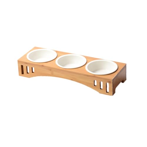 MERRYHAPY Erhöhter Futternapf für Katzen und Hunde aus Massivem Holz mit Schrägem Keramiknapf Rutschfestem Schalen Design für Gesunde Haltung und Einfache Reinigung MERRYHAPY Erhöhter Futternapf für Katzen und Hunde aus Massivem Holz mit Schrägem Keramiknapf Rutschfestem Schalen Design für Gesunde Haltung und Einfache Reinigung von MERRYHAPY