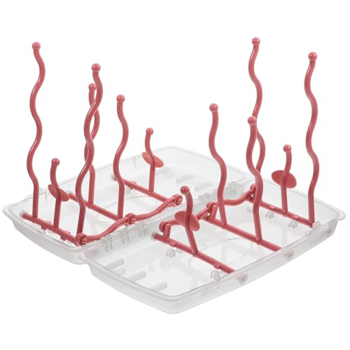 MERRYHAPY Faltbares Babyflaschen abtropfgestell mit Großer Kapazität Abnehmbares Abtropfbrett Staubgeschützt und Belüftet Multifunktional für Flaschen Becher und Babyzubehör Einfach zu MERRYHAPY Faltbares Babyflaschen abtropfgestell mit Großer Kapazität Abnehmbares Abtropfbrett Staubgeschützt und Belüftet Multifunktional für Flaschen Becher und Babyzubehör Einfach zu von MERRYHAPY