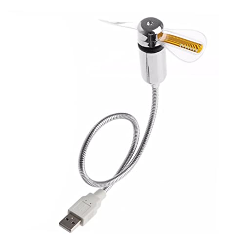 MERRYHAPY Lüfter Mini Flexibler Pvc-schwanenhals -lichtleiste Sicherer Ladeanschluss Gebläse Für Laptop/tablet von MERRYHAPY