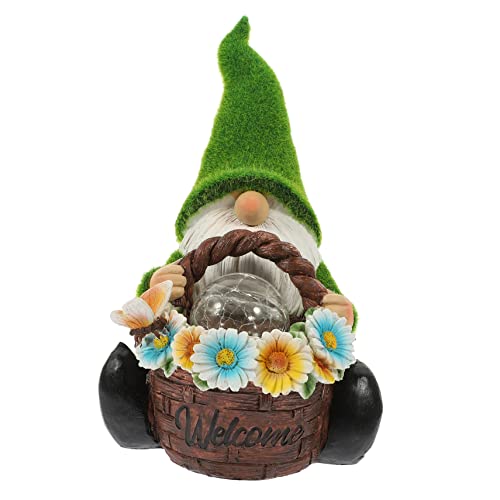MERRYHAPY GNOME Figurine Solar Lichter Harz Handwerk Ornamente GNOME Lampe Garten Decor Outdoor GNOME Ornamente von MERRYHAPY