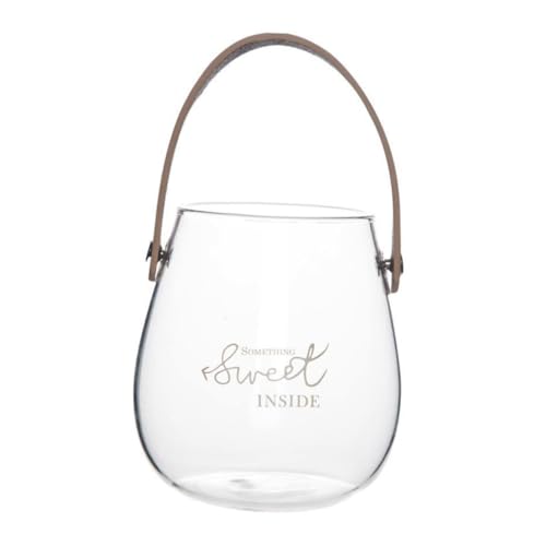 MERRYHAPY Gefäß Blumenkanister Mit Aufbewahrung Haushaltsdekorativer Schmuckgriff Desktop Hydroponisches Gefäß Behälter Glas Ornament Vase von MERRYHAPY