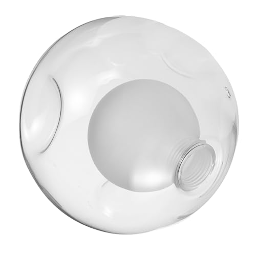 MERRYHAPY Glas Kugel Lampenschirm Doppelwandig Schraubsockel Staubschutz Modern Für Wohnzimmer Deckenleuchte Wandleuchte Ersatz Glaskuppel Lampenabdeckung von MERRYHAPY