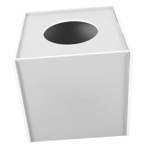 MERRYHAPY Große Losbox Weiß Robuste Spenden und Gewinnbox für Party Familie und Büro mit Einfacher Handhabung und Vielseitiger Verwendung von MERRYHAPY