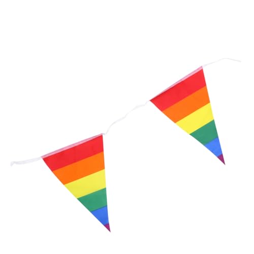 MERRYHAPY Große Regenbogenflagge aus Strapazierfähigem Material Wiederverwendbares Garten dekobanner Lebendige Farben Leicht und Wetterbeständig für Lgbtq Pride Month und Outdoor dekoration von MERRYHAPY