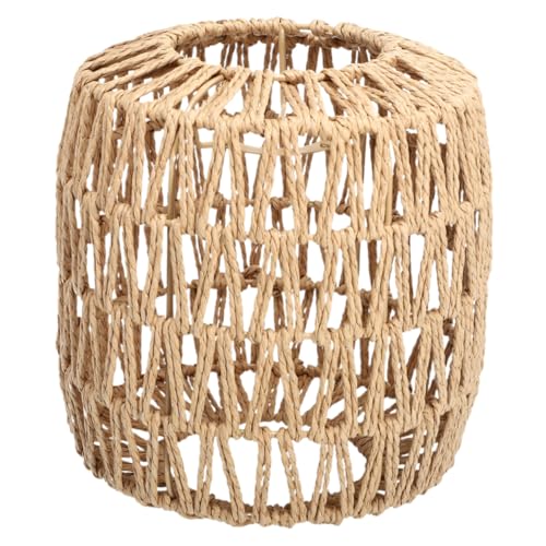 MERRYHAPY Hängelampe Rattan Pendelleuchte Handgefertigt mit Lampenschirm für Wohnzimmer Schlafzimmer Esszimmer Restaurant für Glühbirne ohne Leuchtmittel von MERRYHAPY