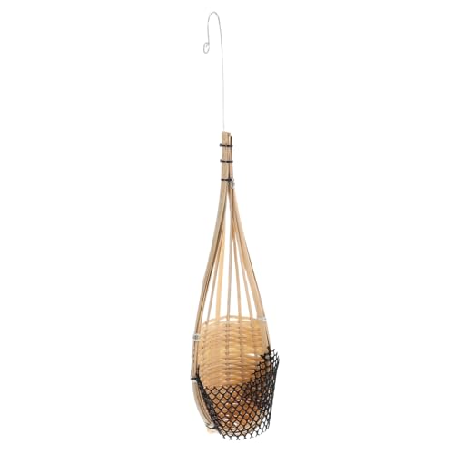 MERRYHAPY Thai Bambus Hängende Orchidee Korb Pflanzer Mit Haken Für Outdoor Indoor Balkon Garten Dekoration Woven Handgemachte Blumentopf Korbgeflecht von MERRYHAPY