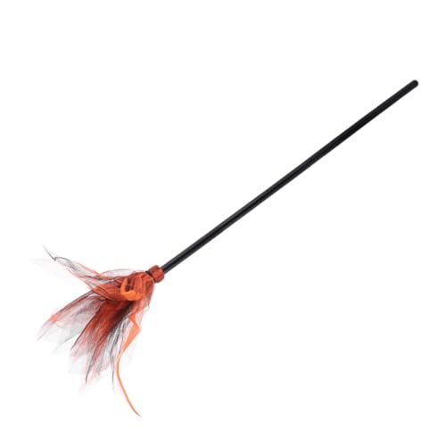MERRYHAPY Halloween Hexenbesen mit Mesh-design Ausziehbar Kreative Hexenrequisite für Halloween Party Cosplay und Dekoration für Hexenkostüm und Grusel-events von MERRYHAPY