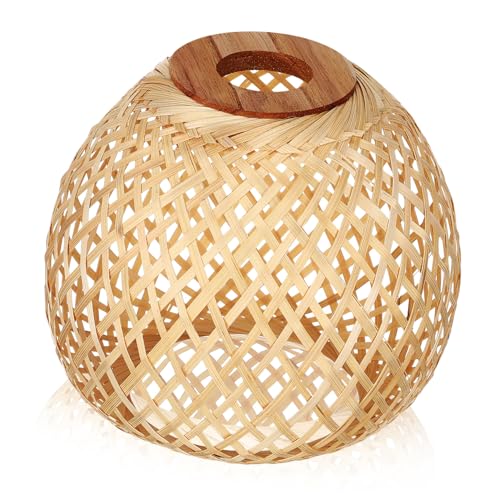 MERRYHAPY Handgefertigter Lampenschirm Geflochten Warmes Licht Dekorativ Vielseitig Einsetzbar für Tischlampen Hängelampen Wohnzimmer Büro Hotel Geeignet von MERRYHAPY