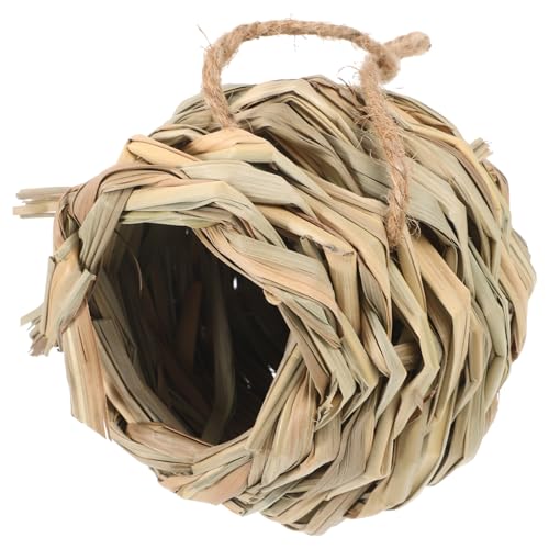 MERRYHAPY Handgefertigtes Stroh Nest aus Natürlichem Material Handgewebtes Vogelnest und Kleintierversteck Leicht und Langlebig Geeignet für Hamster Zwerghamster und Vogelkäfige Dekoratives MERRYHAPY Handgefertigtes Stroh Nest aus Natürlichem Material Handgewebtes Vogelnest und Kleintierversteck Leicht und Langlebig Geeignet für Hamster Zwerghamster und Vogelkäfige Dekoratives von MERRYHAPY