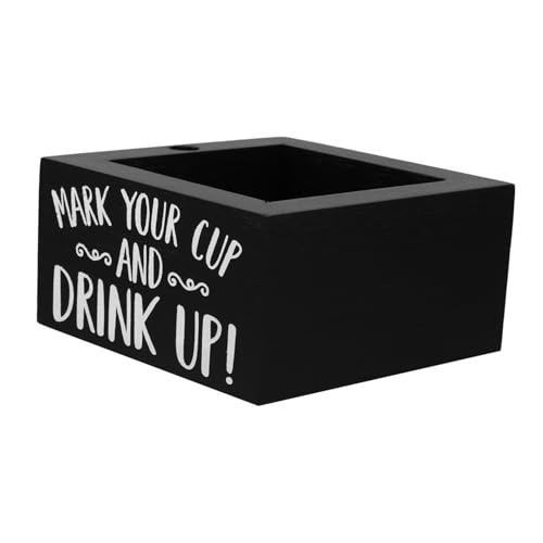 MERRYHAPY Holz Becherhalter mit Stifthalter Stabiler Leichter Tisch Bar Cup Holder für Papierbecher Einfache Reinigung Vielseitiger Schwarzer Organizer für Büro und Theke MERRYHAPY Holz Becherhalter mit Stifthalter Stabiler Leichter Tisch Bar Cup Holder für Papierbecher Einfache Reinigung Vielseitiger Schwarzer Organizer für Büro und Theke von MERRYHAPY