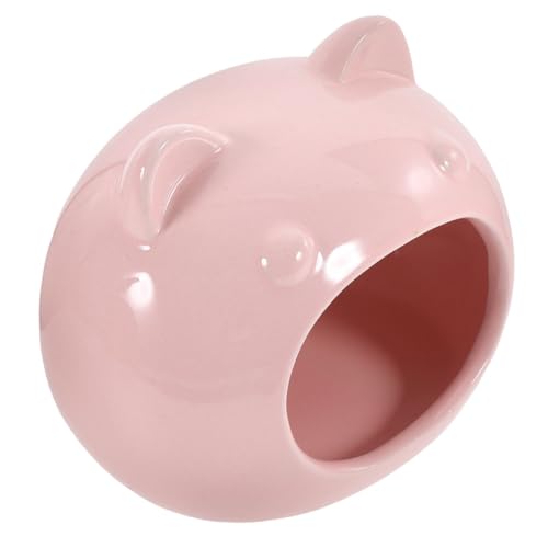 MERRYHAPY Keramik Hamster Versteck Kleintierhaus Cartoon Form Kleine Haustiere Wie Hamster und Zwerghamster Komfortables Versteck Leicht Tragbar für Sofa und Bett von MERRYHAPY