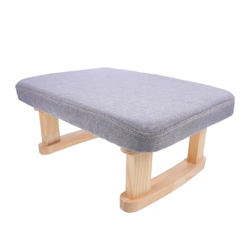 MERRYHAPY Kleiner Holzfußhocker Multifunktionaler Hocker für Meditation Yoga und Schuhwechsel Stabiler Eleganter Sitz für Wohnzimmer Schlafzimmer und und Tragbar von MERRYHAPY
