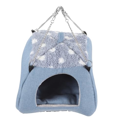 MERRYHAPY Kleintier hängematte aus Atmungsaktivem Flauschiges Nest und Schlafplatz für Hamster Frettchen Ratten Meerschweinchen und Papageien Langlebiges Haustierversteck für Winter und von MERRYHAPY