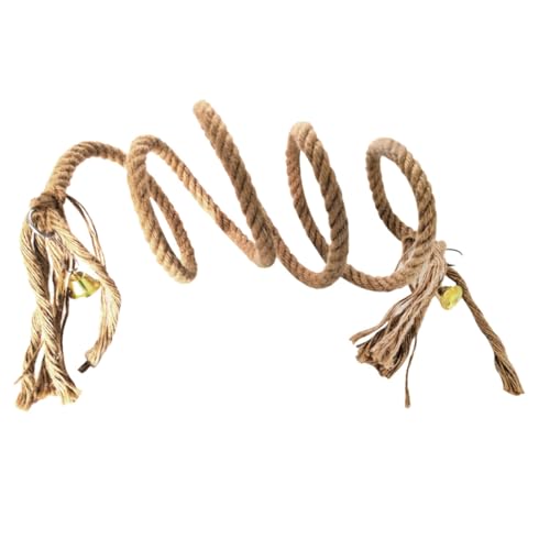 MERRYHAPY Kletterseil für Papageien aus Langlebigem Material Graues Kletterspielzeug für Kleine und Mittelgroße Papageien und Graupapageien Sicheres Vogelspielzeug zum Hängen und Klettern von MERRYHAPY