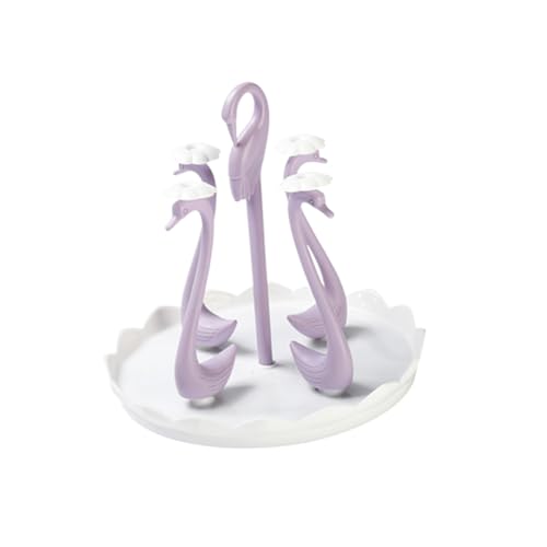 MERRYHAPY Kreativer Becherhalter mit Schwan Design Drehbares Stangen Aufbewahrungsregal für Tassen Gläser und Flaschen Langlebig Farbenfroh für Küche Restaurant und Zuhause Rosa MERRYHAPY Kreativer Becherhalter mit Schwan Design Drehbares Stangen Aufbewahrungsregal für Tassen Gläser und Flaschen Langlebig Farbenfroh für Küche Restaurant und Zuhause Rosa von MERRYHAPY