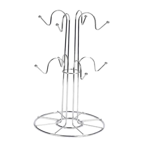 MERRYHAPY Kreativer Edelstahl Cup Organizer Becherhalter mit Elektroplattierung Rostfrei Platzsparend für Küche und Theke Praktische Tassenaufbewahrung und Trockenständer für Saubere Mug MERRYHAPY Kreativer Edelstahl Cup Organizer Becherhalter mit Elektroplattierung Rostfrei Platzsparend für Küche und Theke Praktische Tassenaufbewahrung und Trockenständer für Saubere Mug von MERRYHAPY