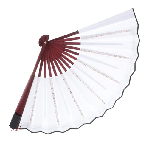 MERRYHAPY LED Leuchtender Faltbarer Fächer als Performance Requisit mit Buntem Regenbogeneffekt Langlebig und Sicher für Party Club und Tanzaufführungen von MERRYHAPY