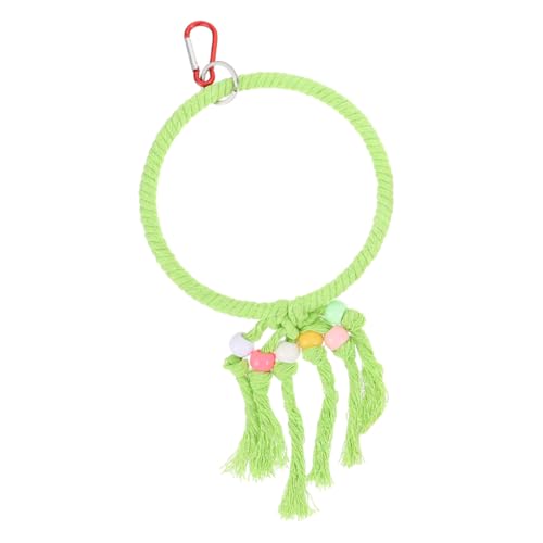 MERRYHAPY Papagei Schaukelspielzeug aus Baumwollseil Großes Grünes Vogelspielzeug zum Aufhängen Langlebige Vogel sitzstange für Wellensittiche Sittiche Papageien und Andere Haustier vögel MERRYHAPY Papagei Schaukelspielzeug aus Baumwollseil Großes Grünes Vogelspielzeug zum Aufhängen Langlebige Vogel sitzstange für Wellensittiche Sittiche Papageien und Andere Haustier vögel von MERRYHAPY