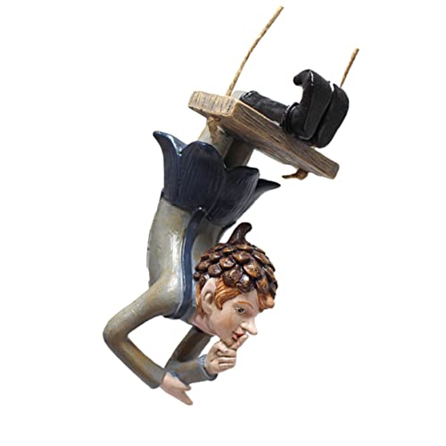 MERRYHAPY Resin Gartenfigur Feenanhänger Wetterfest für Außenbereich Kreative Baumhänger Dekoration Kompakte Leicht für Weihnachts Gartendeko MERRYHAPY Resin Gartenfigur Feenanhänger Wetterfest für Außenbereich Kreative Baumhänger Dekoration Kompakte Leicht für Weihnachts Gartendeko von MERRYHAPY
