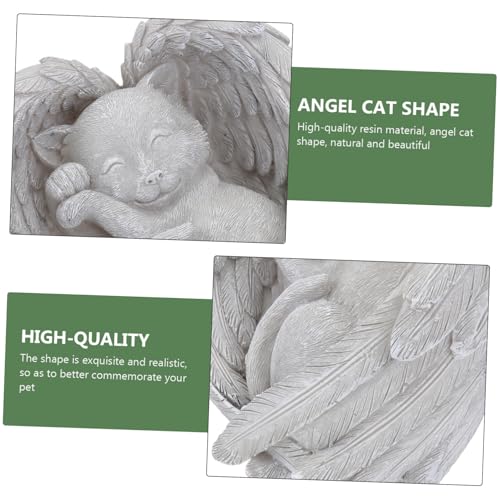 MERRYHAPY Resin Katzen grabstein mit Schutzfigur Wetterfeste Gartendeko für Haustier gedenken Geeignet für Innen Außenbereich Liebevolles Andenken an Verstorbene Katzen MERRYHAPY Resin Katzen grabstein mit Schutzfigur Wetterfeste Gartendeko für Haustier gedenken Geeignet für Innen Außenbereich Liebevolles Andenken an Verstorbene Katzen von MERRYHAPY