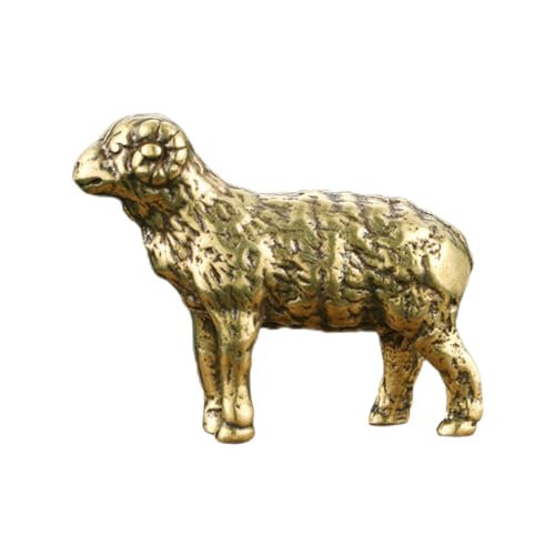 MERRYHAPY Retro-Schaf-deko Aus Messing Schaffigur Messingstatue in Schafform Sorgfältige Verarbeitung Kompakt Und Stabil von MERRYHAPY
