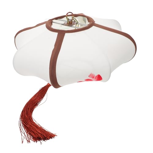 MERRYHAPY Retro Stoff Lampenschirm Ufo Pendelleuchte Weiches Licht Vintage Asiatischer Stil Für Hotpot Restaurant Wohnzimmer Flur Gemütliche Esszimmer Atmosphäre von MERRYHAPY