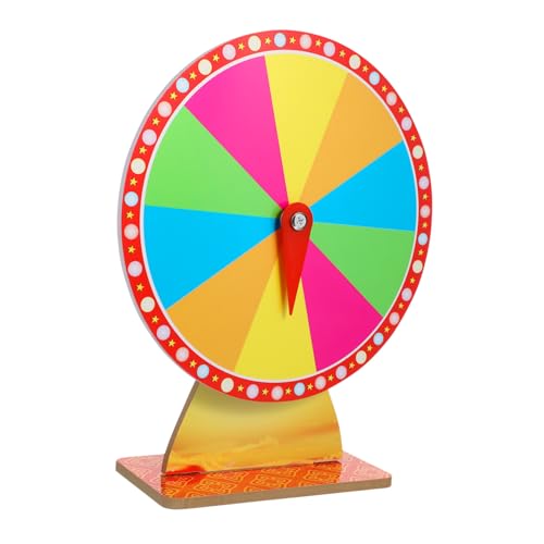 MERRYHAPY Rotierendes Kunststoffspiel Abwischbares Partyspiel Gewinnrad für Karneval Messe Klassenzimmer Vielseitiges Tischspiel mit drehbarem Spielrad MERRYHAPY Rotierendes Kunststoffspiel Abwischbares Partyspiel Gewinnrad für Karneval Messe Klassenzimmer Vielseitiges Tischspiel mit drehbarem Spielrad von MERRYHAPY