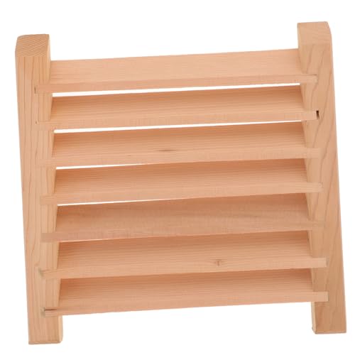 MERRYHAPY Sauna Lüftungsgitter aus Natürlichem Zedernholz Rechteckiges Luftauslass Panel Verstellbare Holzjalousie Langlebiges Belüftungselement für Sauna und Dampfräume Einfache von MERRYHAPY