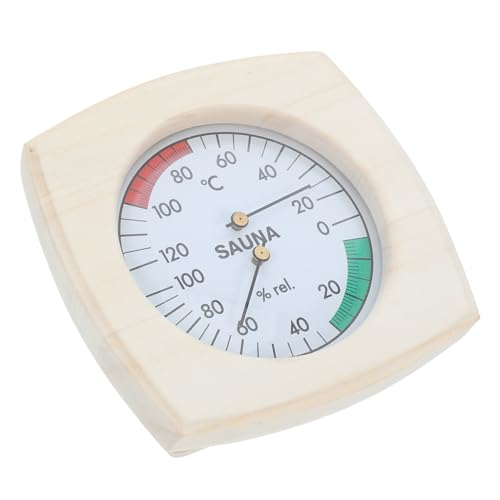 MERRYHAPY Sauna Thermometer Hygrometer Präzises Temperatur Feuchtigkeitsmessgerät für Sauna Dampfbadräume Vielseitig Einsetzbar für Saunatypen von MERRYHAPY